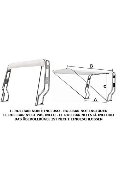GFN Telescopic bimini for roll-bar