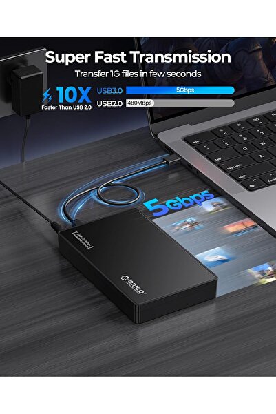 Orico 3.5-inch Tool Free SATA USB 3.0 External Hard Drive Enclosure (3588US3)