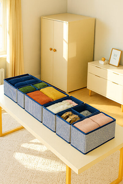 PH Prendi Home 8'li Lacivert Çekmece Içi Organizer Seti