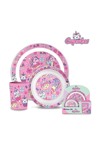 UNICORN Set 3 piese mic-dejun Cupcakes
