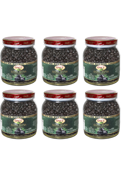 Öncü SİYAH ZEYTİN XS 321-350 KALİBRE 1KG (6 ADET)