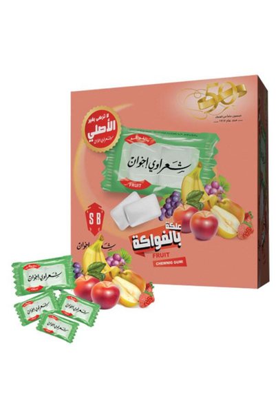 Sharawi Brothers Sharawi Fruit Flavor Chewing Gum - 100 packets x 2 pcs