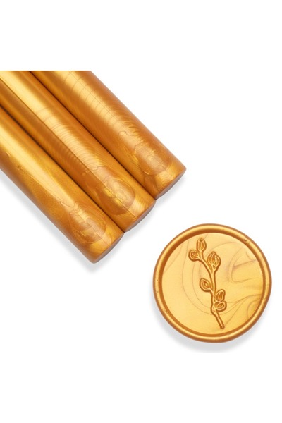 ARTIZAAR Set 5 batoane ceara, gold, sidefat metalizat, 1.1 x 13 cm, ceara pen...