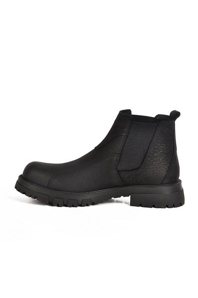 Bulldozer Black Nubuck Genuine Leather Men's Boots 260006 m