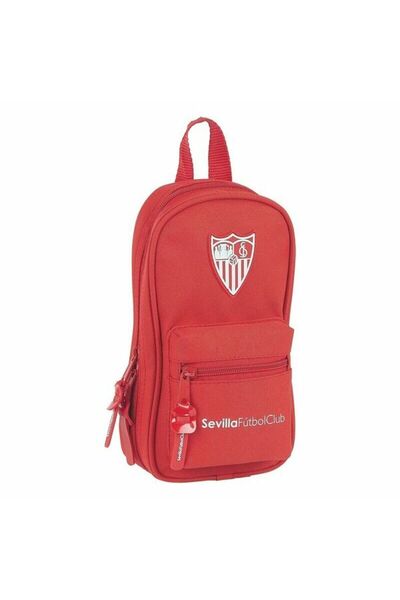 Sevilla Fútbol Club Backpack Pencil Case Sevilla Fútbol Club M847 Red 12 x 23 x 5 cm