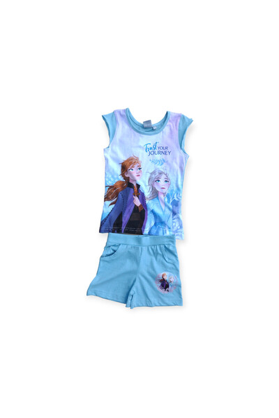 Frozen Two-piece set of t-shirt and shorts, 100% cotton, multicolor,