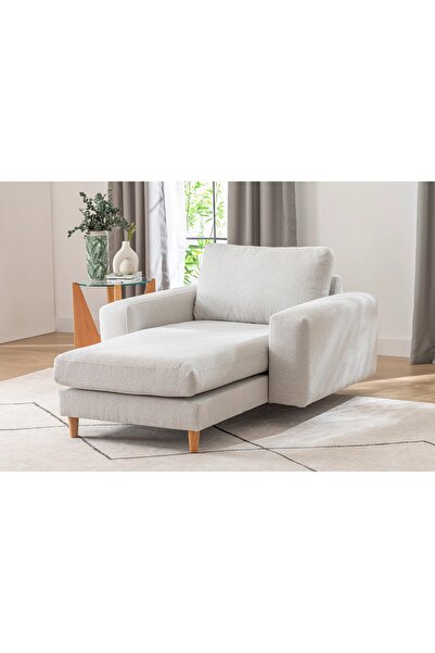 Vivense MERLİN DAYBED, KALIN KOL, NATUREL, RECYCLED, AÇIK GRİ