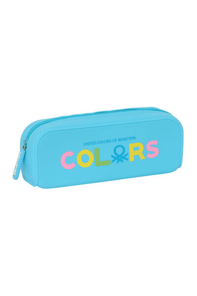 Benetton School Case Spring Sky blue 18.5 x 7.5 x 5.5 cm