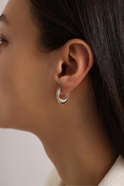 Tufanlar Kuyumculuk 14 Ayar Üç Renkli Sarmal Altın Küpe