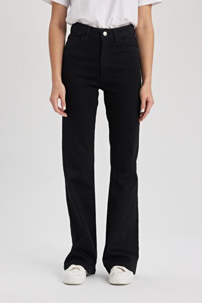 kleshus Trend Jean Mia Flare Fit με φλάντζα, κανονική μέση, μακρύ τζιν παντελόνι