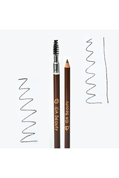 IDA Beauty Double-Sided Wooden Eyebrow Pencil -Smudge-Proof, Cruelty-Free (Vanu Dyck Brown, 1.3g)
