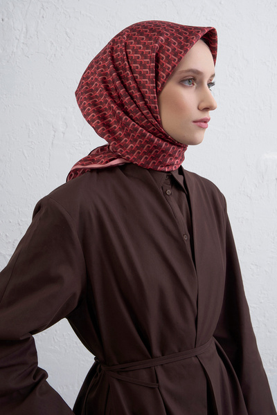 Armine Silk Scarf 9417D (Twi̇ll)-35