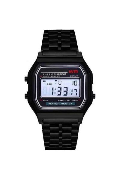 AyShop Multifunctional Steel Cord Digital Stopwatch Wristwatch
