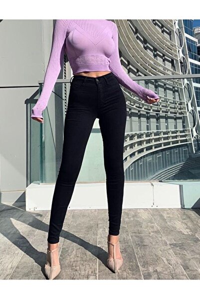 kleshus Λούσι Τζετ Μαύρο Ανθεκτικό Λάικρα Σούπερ Σκίνι Τζιν (ΣΥΜΠΙΕΣΤΗΣ)