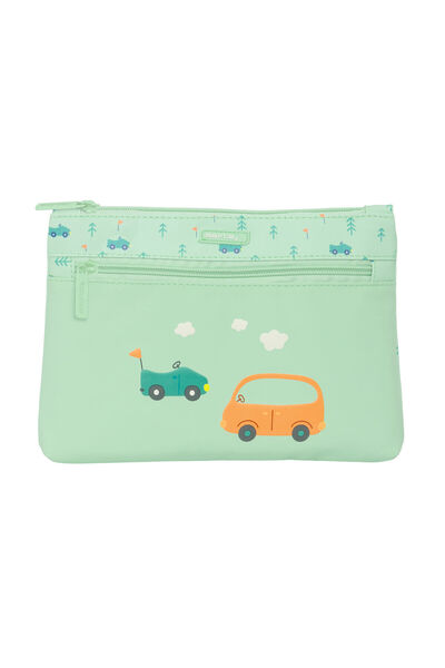 safta Geantă școlară Coches Cars Verde 23 x 16 x 3 cm