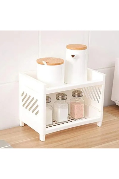 KIZILELMADA رف منظم يوفر الأناقة والعملية معًا - 24x18x15 سم، لا يشغل مساحة