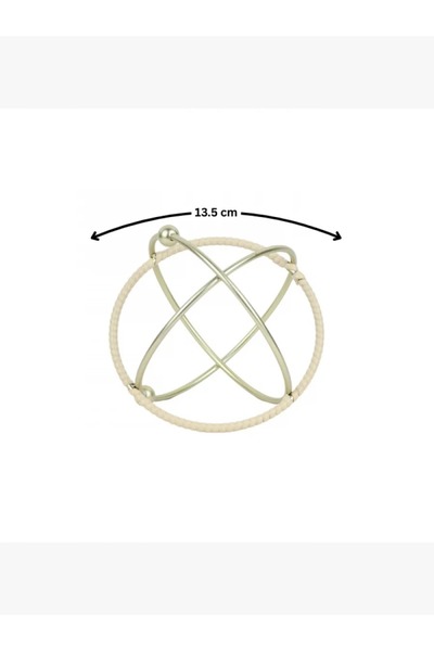 rexa Artwork - Spherical Shape, Matte Gold Color, 13 cm - 2UU9-064