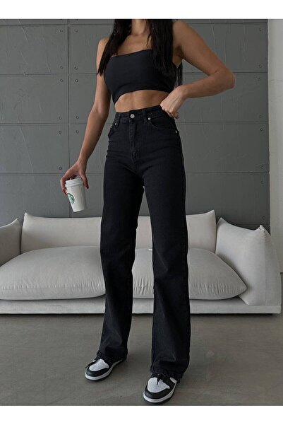 beeke Isabella Zero Max New Star 90's Μαύρο Λυκρα Super Extra Ψηλόμεσο Palazz...