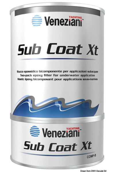Veneziani Two-component epoxy filler for underwater use 2x1 kg