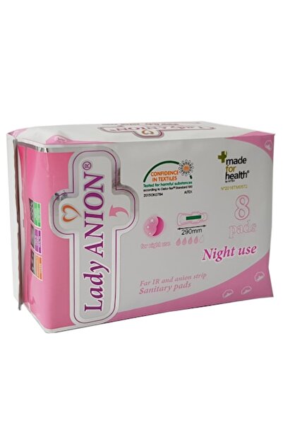 Lady Anion Absorbant Lady Anion Night Use 290mm, 8 bucăți
