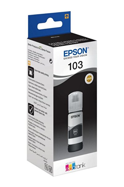 EPSON EcoTank 103 65ml Orijinal Black (Siyah) Mürekkep Kartuş C13T00S14A