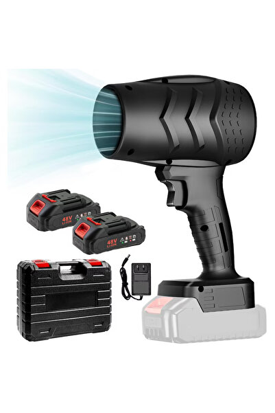 Joyful Box Suflantă de aer comprimat puternică de 48V, 2 baterii de 3000 mAh ...