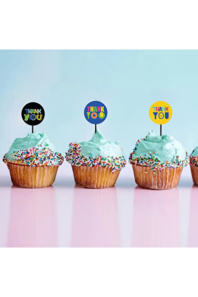 hdcw 500 ADET 2.5cm RULO YAPIŞKANLI RENKLİ TEŞEKKÜRLER "THANK YOU" STICKER ETİKET HEDİYE PAKETLEME