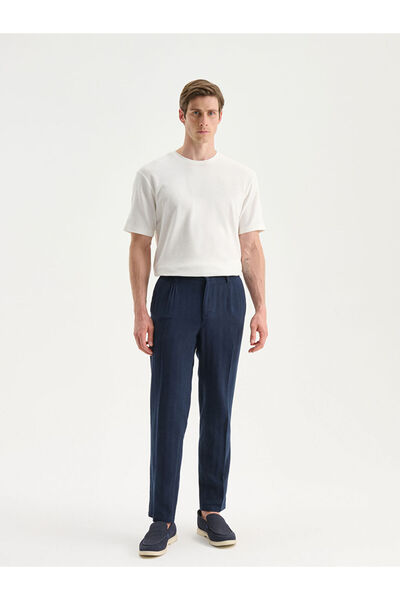LC Waikiki Create Your Style from Uzg Store |   Standard Fit Linen Blend Men's Trousers