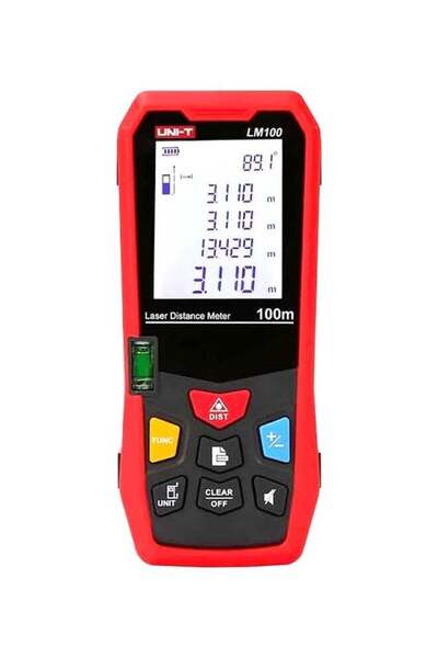 Unit UNI-T Laser Distance Meter Red/Black 17cm 100m