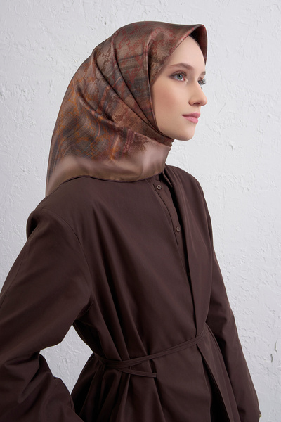 Armine Silk Scarf 9420D (Twi̇ll)-86