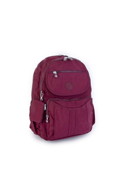 Nas Bag Unisex Large Size Harmful Chemical-Free Waterproof Backpack Claret Red