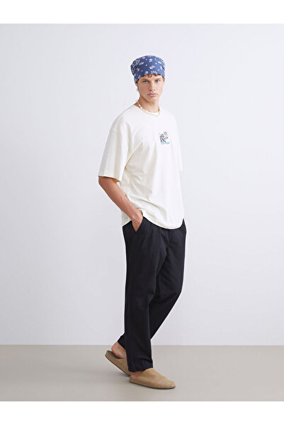 LC Waikiki Rmz Gi̇yi̇m Farkiyla Comfortable Fit Linen Look Men's Trousers