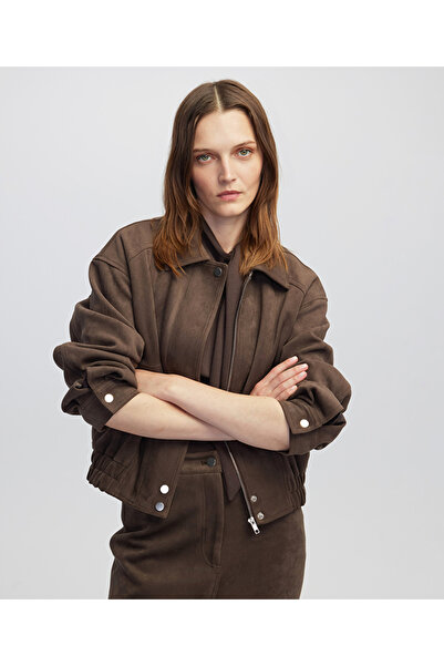 İpekyol Süet görünümlü mont