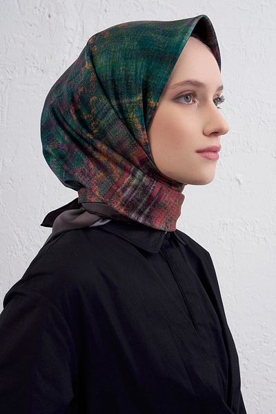Armine Silk Scarf 9420D (Twi̇ll)-87
