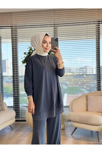 ALANURMODA Chiffon Detailed Suit