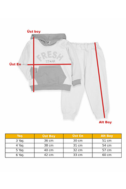 HK HOPKİDS Girl's Süzene Embroidered Two Thread Seasonal Bottom Top Set