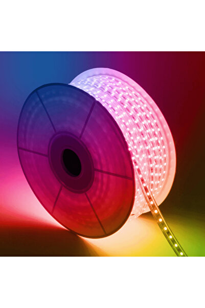 Led Bandă RGB cu telecomandă și controler, 10W/m IP65, rolă de 50m