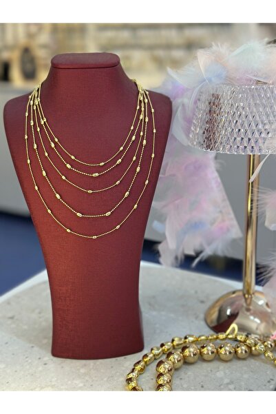 Özgü balı accessorize Özgü Balı Çoklu Top Zincir Kolya