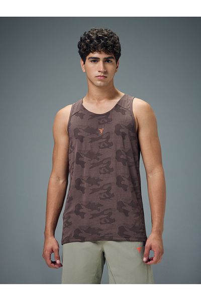 Technosport By Styli Men Jacquard Slim Fit Tank