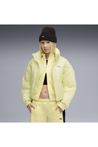 Puma Dare to Puffer Jacket Sarı Kadın Mont