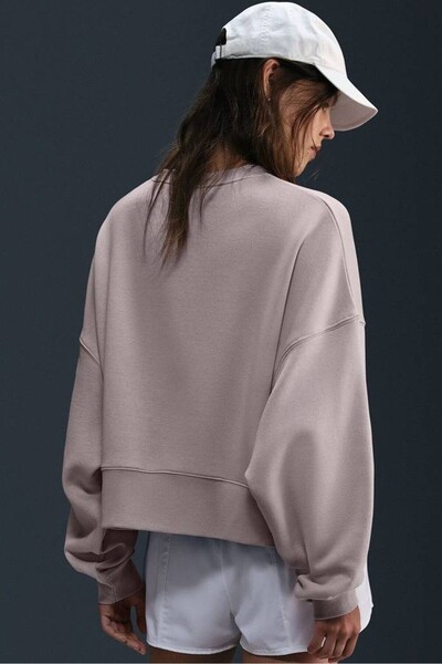 Nike Colecția Esențială de Îmbrăcăminte Sport Fleece Hanorac Oversized pentru Femei Lila Deschis