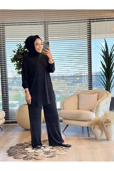 ALANURMODA Chiffon Detailed Suit