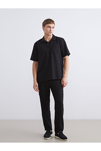 LC Waikiki Men's Black Standard Fit Trousers