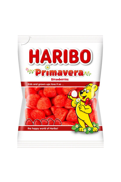 Haribo Bomboane gumate Primavera cu aroma de capsune 100 g