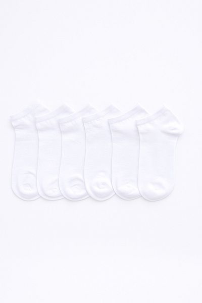 hefox 6 Pairs Men's Seamless Toe Cotton Ankle Length Basic Booties Socks