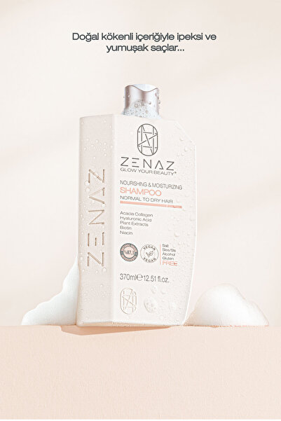 Zenaz Cosmetics Besleyici & Nemlendirici Saç Bakım Şampuanı Normalden Kuruya Dönük Saçlar İçin