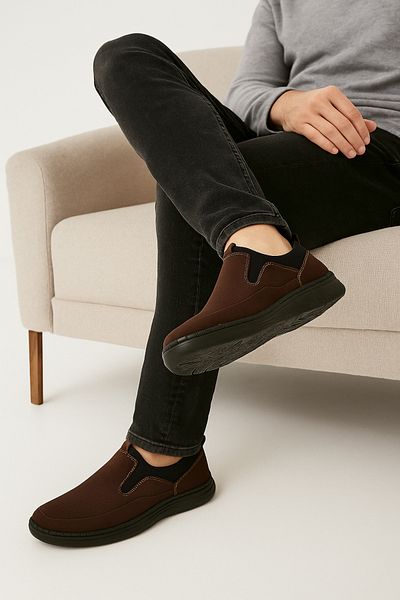 Growish Gr0359 Genuine Nubuck Leather No Odor Dark Brown Poly Sole Lightweight Daily Perforated Shoes