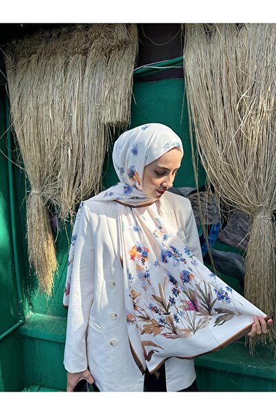 Ebru Patterned Shawl
