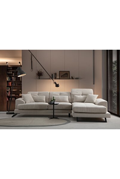 Vivense FRİDO KÖŞE KOLTUK ŞÖNİL BEJ, SAĞ KÖŞE