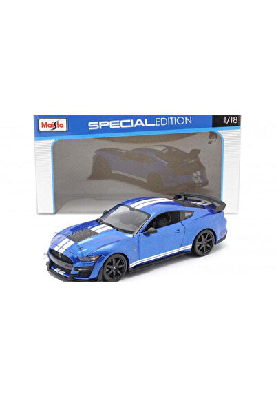 Maisto Mustang Shelby GT 500 2020 Blue with White Stripes - 1/18
